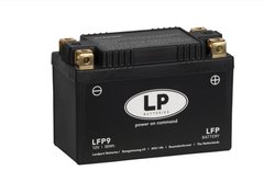 Мотоакумулятор LP Lithium ML LFP9 12V, CCA: 180, 134x65x92 мм, вага: 0,6 кг