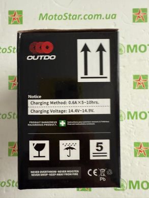 OUTDO YTZ7S Акумулятор 12V 6Аh/10Ah CA 150A, гелевый, 114x69x106 мм, чорний