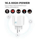 Умная розетка WiFi Tuya Smart Home c ваттметром таймером питания 220V 20А