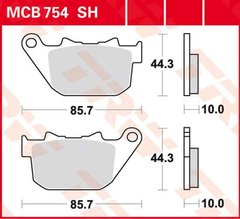 LUCAS MCB754SH - Тормозные колодки задние