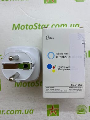 Умная розетка WiFi Tuya Smart Home c ваттметром таймером питания 220V 20А