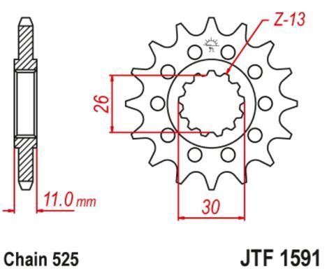 JT JTF1591.15RB YAMAHA XTZ 700 2020-2024