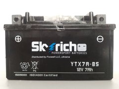 Аккумулятор YTX7A-BS 150Х87Х94mm, +/- 7Аh, 90 А, Skyrich