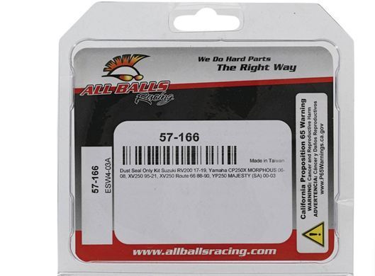 ALLBALLS 57-166 - Пыльники вилки 33X45,5 mm 2шт YAMAHA XV 125/250 1988-2017