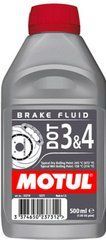 Тормознаяжидкость 100% синтетическая MOTUL 807910/MOTUL DOT 3&4 (0,5л)/102718, 500 мл