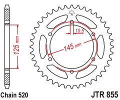 JTR855,45 Звезда задняя YAMAHA DT, MT-03, XJ, XT, XTZ 250-750 1975-2016