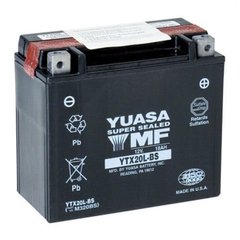 YUASA YTX20L-BS Мото аккумулятор 18 А/ч, 270 А, (-/+), 175х87х155 мм