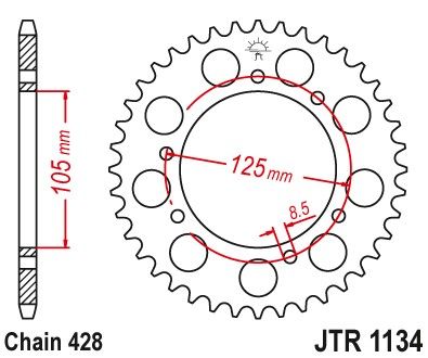 JTR1134.54 Задня зірочка