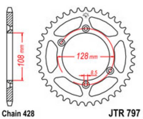 JT JTR797.51 - Зірка задня