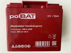 Акумуляторна батарея Polbat AGM 12V 18Ah (PB-12-18-A)
