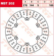 LUCAS MST202 - Тормозной диск