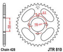 JT JTR810.41 - Звезда задняя SUZUKI GN 125 '92-'00