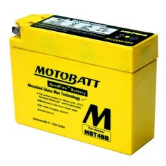 Motobatt MBT4BB Мото акумулятор 2.5 А/ч, 40 А, (-/+), 113x38x87 мм