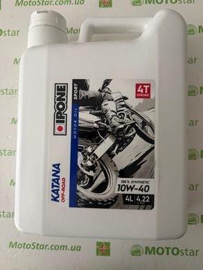 Масло моторное IPONE KATANA OFF-ROAD 10W40 4 л 801105 синтетическое, 4 литра