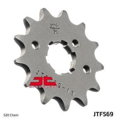 JTF569,15 Звезда передняя KAWASAKI KDX, KL, KLX, KV, KX, KXF, KZ, Z; YAMAHA DT, IT, RD, RZ, SR, TT, TY, WR, XT, XV, YFA, YFM, YFZ, YTZ, YZ 125-500 1975-2020