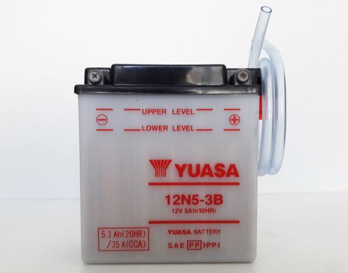 YUASA 12N5-3B Акумулятор 5,3 А/ч, 39 А, 120х60х130 мм