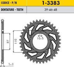 SS 1-3383-39 - Звезда задняя SUZUKI GS 500 E/F 88-10 (JTR823.39)
