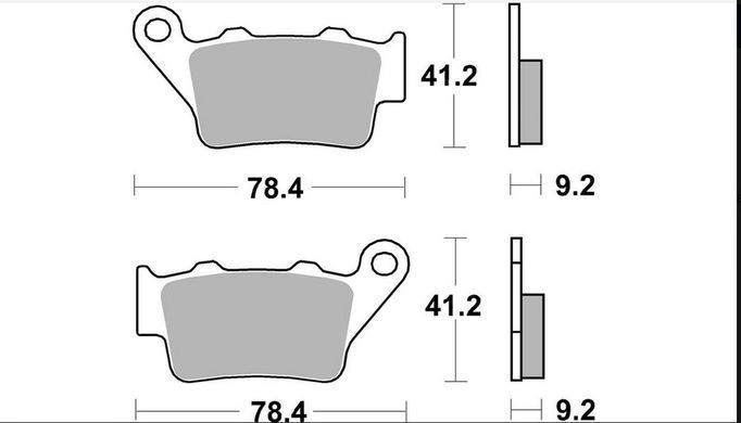 Гальмівні колодки SBS 675LS Performance Brake Pads, Sinter BMW S; KTM DUKE 890/1000 2016-2022