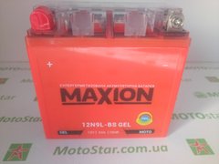 12N9L-BS MAXION GEL, гелевый аккумулятор 12V, 9Ah, 137x76x134 мм, +/-