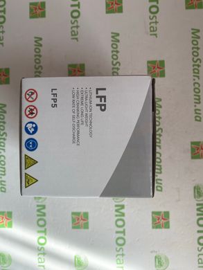 Мотоакумулятор LP Lithium ML LFP5 12V, CCA: 105 д: 107, ш: 56, в: 85, hm: 0,5Kg (107X56X85) (YTX4LBS, YTX5LBS)