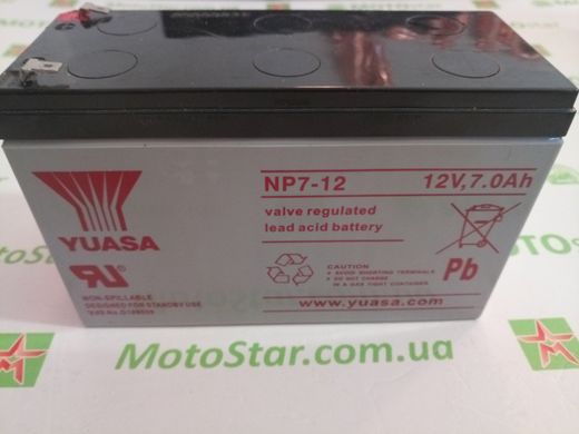 Акумуляторна Батарея для ДБЖ Yuasa NP7-12 12V 7Ah (151 * 65 * 94 (97,5)), Q8