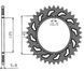 SS 1-3541-45 - Зірка задня 866 45 YAMAHA XT 660 R/X 04-14, XT 600Z 08-12 (JTR855.45)