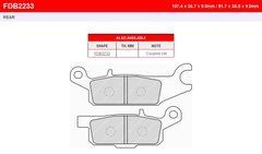 FE FDB2233SG - Тормозные колодки