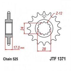 JT JTF1371.14 - Зірка передня