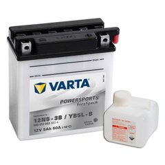 YB5L-B VARTA Powersports YB5LB Акумулятор 5 А/ч, 60 А, (-/+), 121х61х131 мм