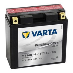 VARTA YT14B-BS / YT14B-4 Powersports Аккумулятор 12 А/ч, 190 А, (+/-), 152х70х145 мм