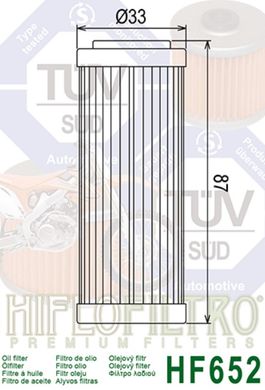 Фильтр маслянный ATHENA FFC044 KTM EXC-F 250 14-22, EXC-F 350 12-22, EXC-F 450 08-22, HUSQVARNA FC/FE 250/350 14-22 (HF652)