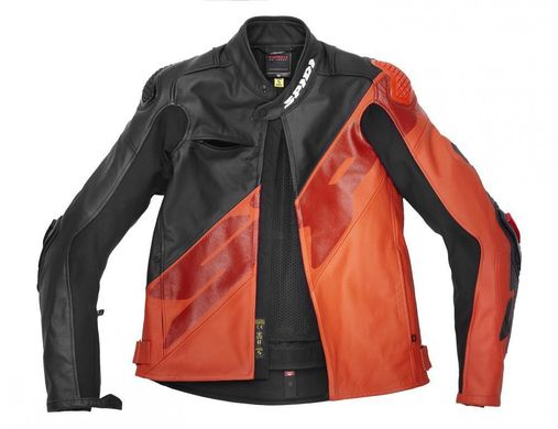 Мотокуртка Spidi Super-R Leather Jacket, 48, Black-Orange