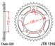 JT JTR1316.41 - Зірка задня HONDA CB, CBR, CTX, INTEGRA, NC 500/700/750 2012-2019