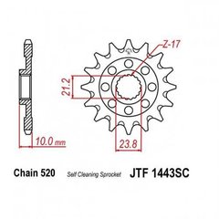 JT JTF1443.13SC - Зірка передня