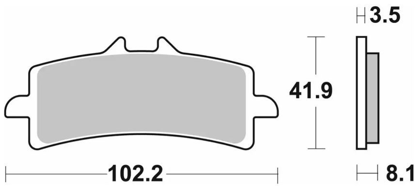 Гальмівні колодки SBS 841RST Brake Pads, Sinter APRILIA, DUCATI, HONDA, KAWASAKI, KTM, MV AGUSTA, SUZUKI, TRIUMPH, YAMAHA