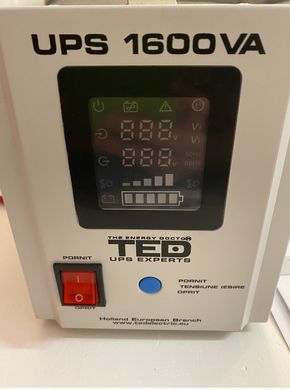 Источник бесперебойного питания Ted LED 1600 ВА / 1050 Вт 24 В с правильной синусоидой
