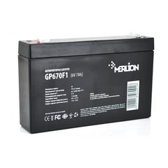 Аккумуляторная батарея MERLION AGM GP670F1 6 V 7Ah ( 150 x 35 x 95 (100 ) ) Q10