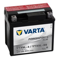 YTX5L-BS VARTA FUN Акумулятор 4 А/ч, 80 А, (-/+), 114х71х106 мм