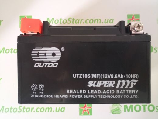Outdo UTZ10S 12V 8,6Ah. 150x87x93 мм Акумулятор sealed-acid Zhangzhou Huawei YTZ10s