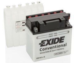 Exide YB16CL-B / EB16CL-B Аккумулятор 19 Ah, 240A, (-/+), 12V, 175x100x175 мм