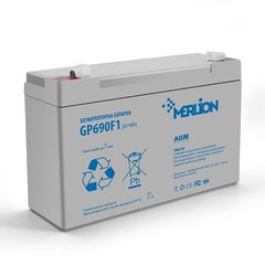 Аккумуляторная батарея MERLION AGM GP690F1 6 V 9Ah ( 150 x 35 x 95 (100 ) ) Q10