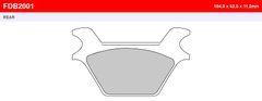 FE FDB2001P - Тормозные колодки HARLEY DAVIDSON FLST, FLSTC, FLSTF, FLSTN, FLSTS, FXD, FXDB, FXDL, FXDS-CON, FXDWG, FXLR, FXR, FXRS, FXRT, FXST, FXSTB, FXSTC, FXSTS 1340 1983-1999
