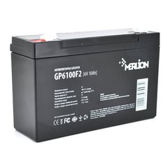 Аккумуляторная батарея MERLION AGM GP610F2 6 V 10Ah ( 150 x 50 x 95 (100) ) Q10