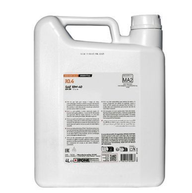 NEW 10.4 10W40 (4 л.) Моторное масло IPONE для мотоцикла (890625-A), 4 литра