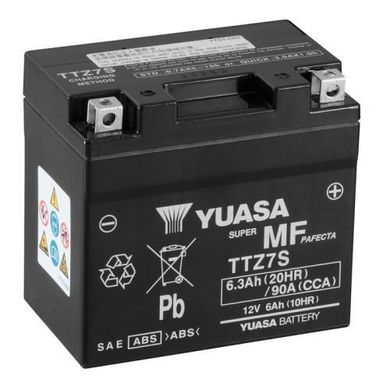 YUASA TTZ7S Акумулятор 6 А/ч, 90 А, (-/+), 113x70x105 мм