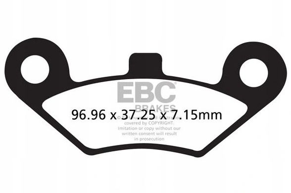 EBC FA453R - Гальмівні колодки