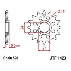 JT JTF1423.16 - Зірка передня