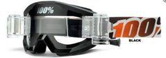 Кроссовые очки МХ STRATA MUD GOGGLE BLACK/MANDARINA - CLEAR LENS