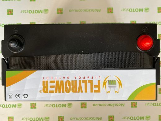 Акумулятор FlyPower LiFePO4 12V/100AH, 1280W*h, 50А/100А (літій-залізо-фосфатний акумулятор для ДБЖ (UPS))