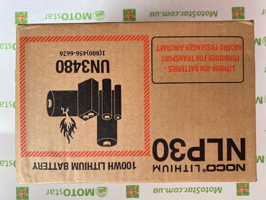 Аккумулятор литиевый NOCO NLP30 12В, 8Агод. (99 Втч) 700А, P+, Powersports 166x126x178мм (YTX30L-BS)